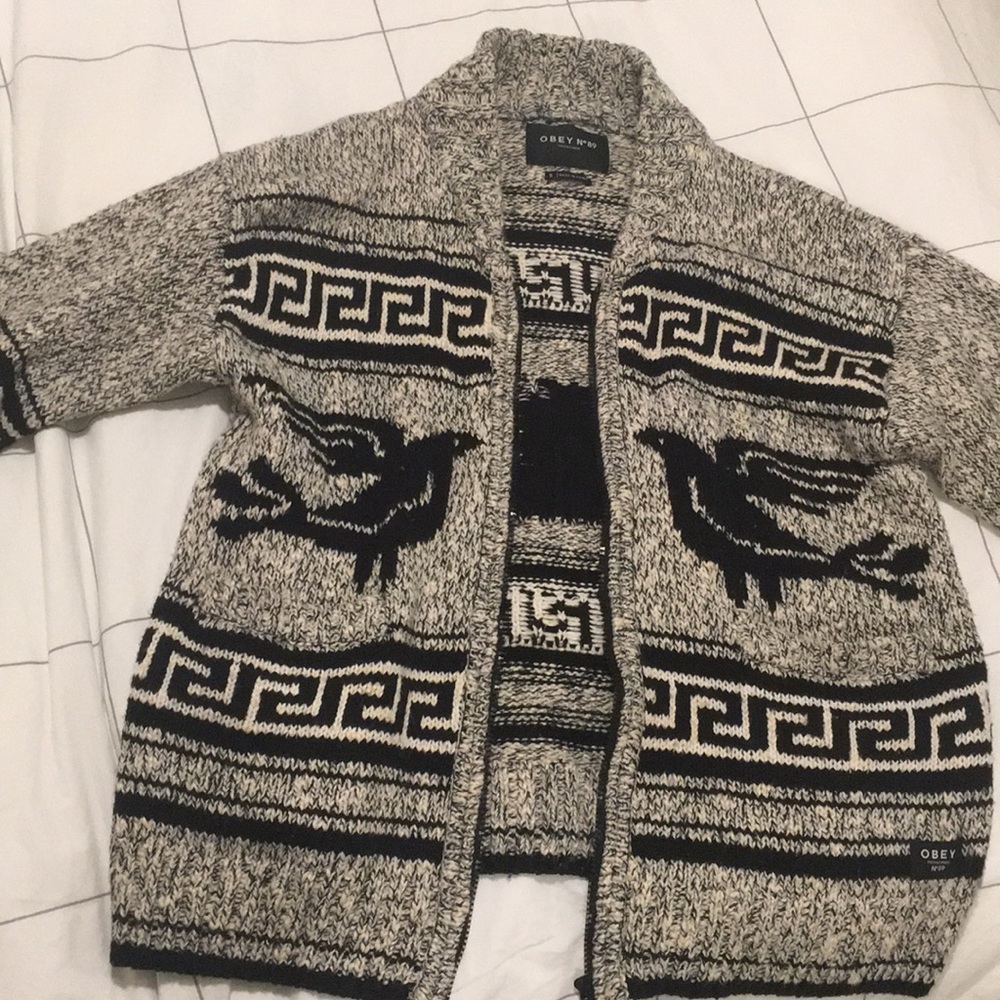 Obey Oversized Cardigan